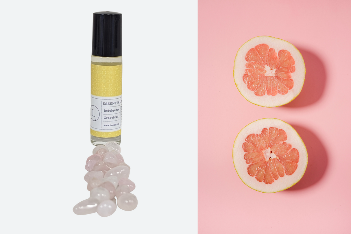 Essential Oils Roll-On with Crystals - set of 5 from Lizush