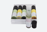 Essential Oils Roll-On with Crystals - set of 5 from Lizush