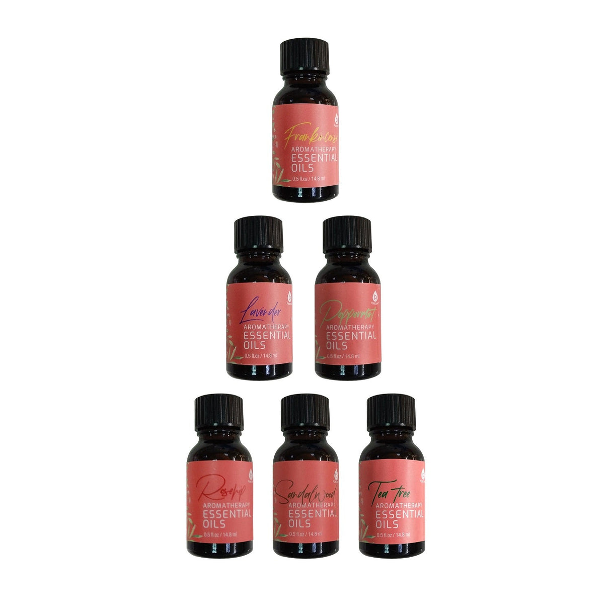 6 Pack of Aromatherapy Essential Oils from Pursonic