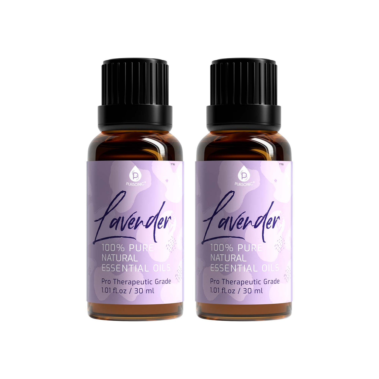 Pursonic 100% Natural Lavender Essential Oils, Pro Therapeutic Grade - 2 Count 30ML Each from Pursonic