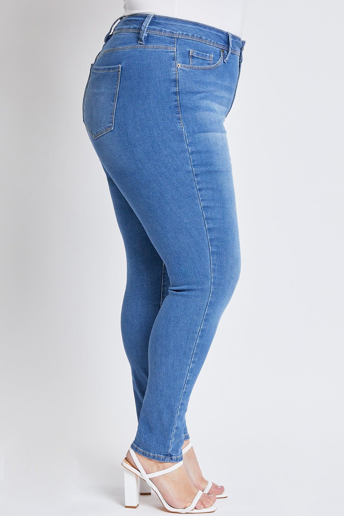 Women's Plus Essential Sustainable Skinny Jeans  From YMI JEANS