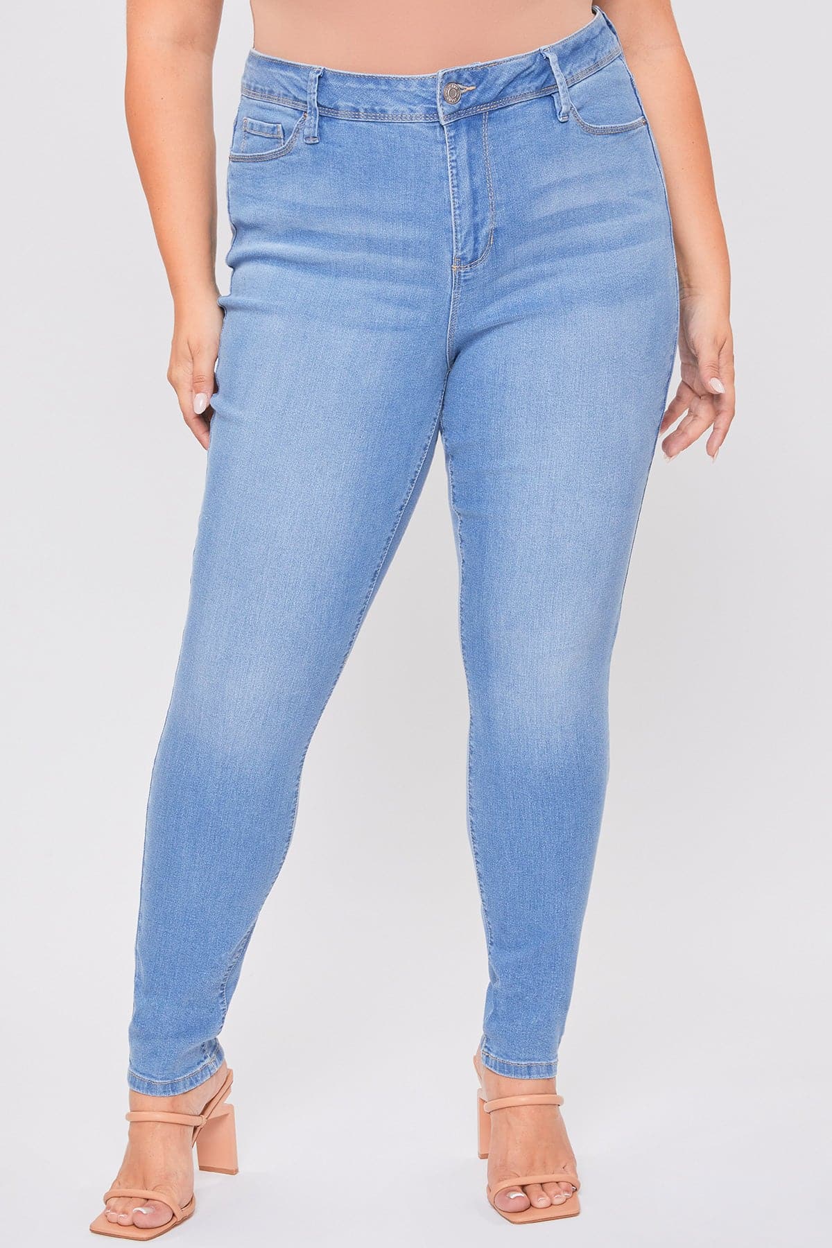 Women's Plus Essential Sustainable Skinny Jeans  From YMI JEANS