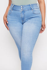Women's Plus Essential  Skinny Jeans From YMI JEANS