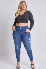 Women's Plus Essential  Skinny Jeans From YMI JEANS