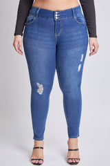 Women's Plus Essential  Skinny Jeans From YMI JEANS