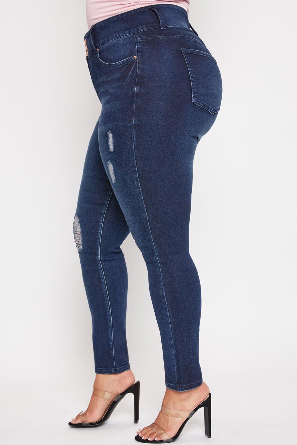 Women's Plus Essential  Skinny Jeans From YMI JEANS