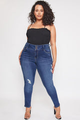 Women's Plus Essential  Skinny Jeans From YMI JEANS