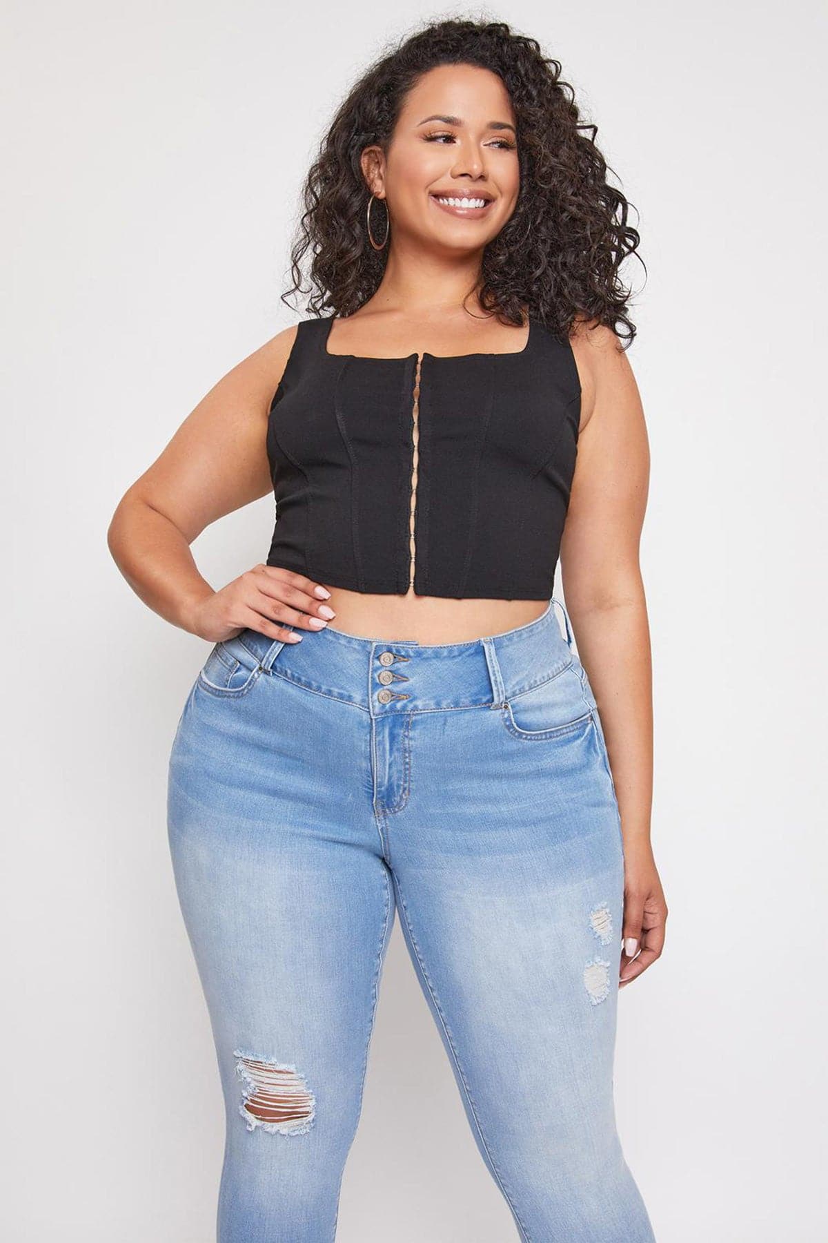 Women's Plus Essential  Skinny Jeans From YMI JEANS