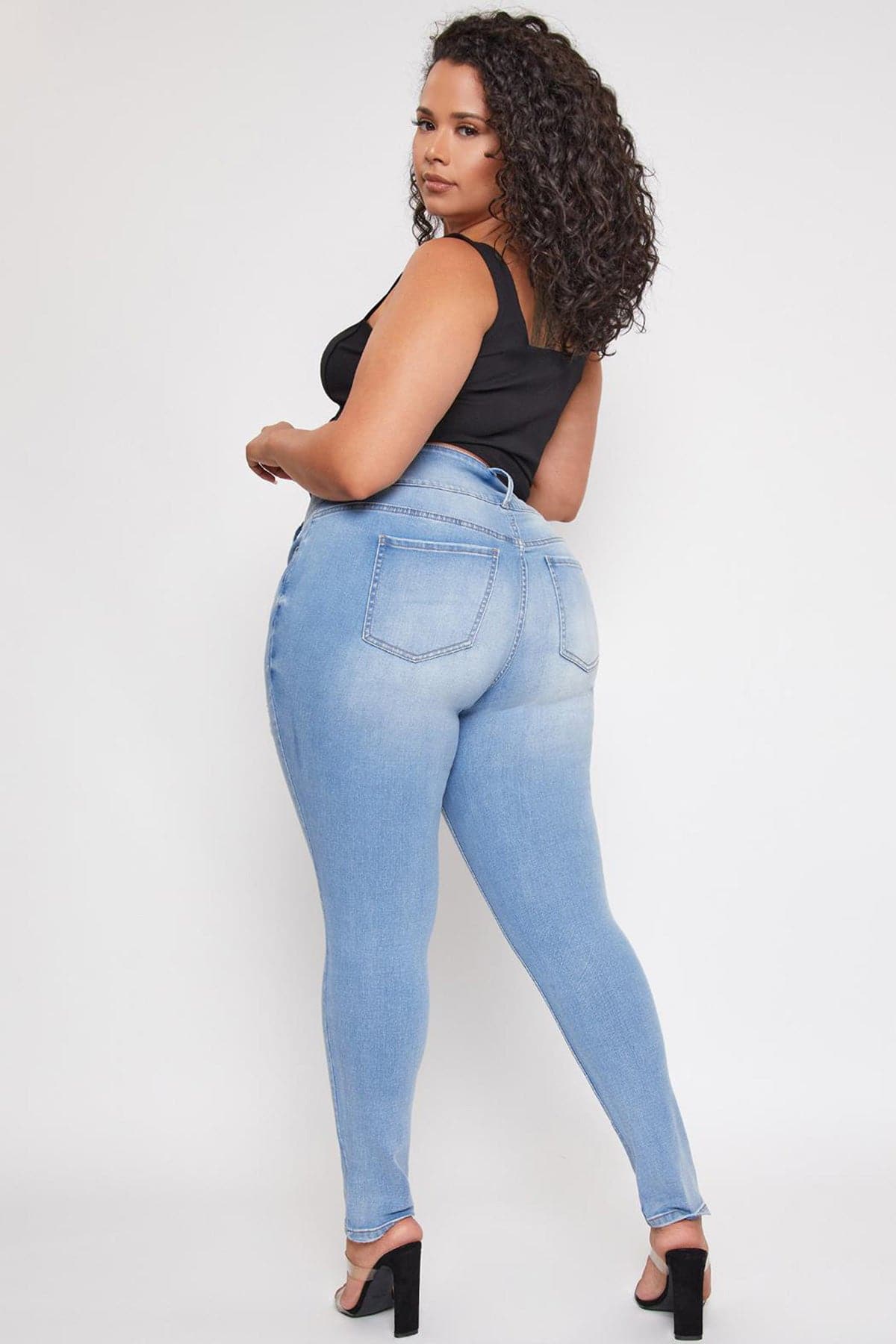 Women's Plus Essential  Skinny Jeans From YMI JEANS