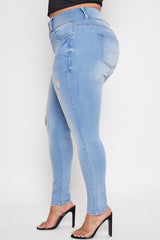 Women's Plus Essential  Skinny Jeans From YMI JEANS