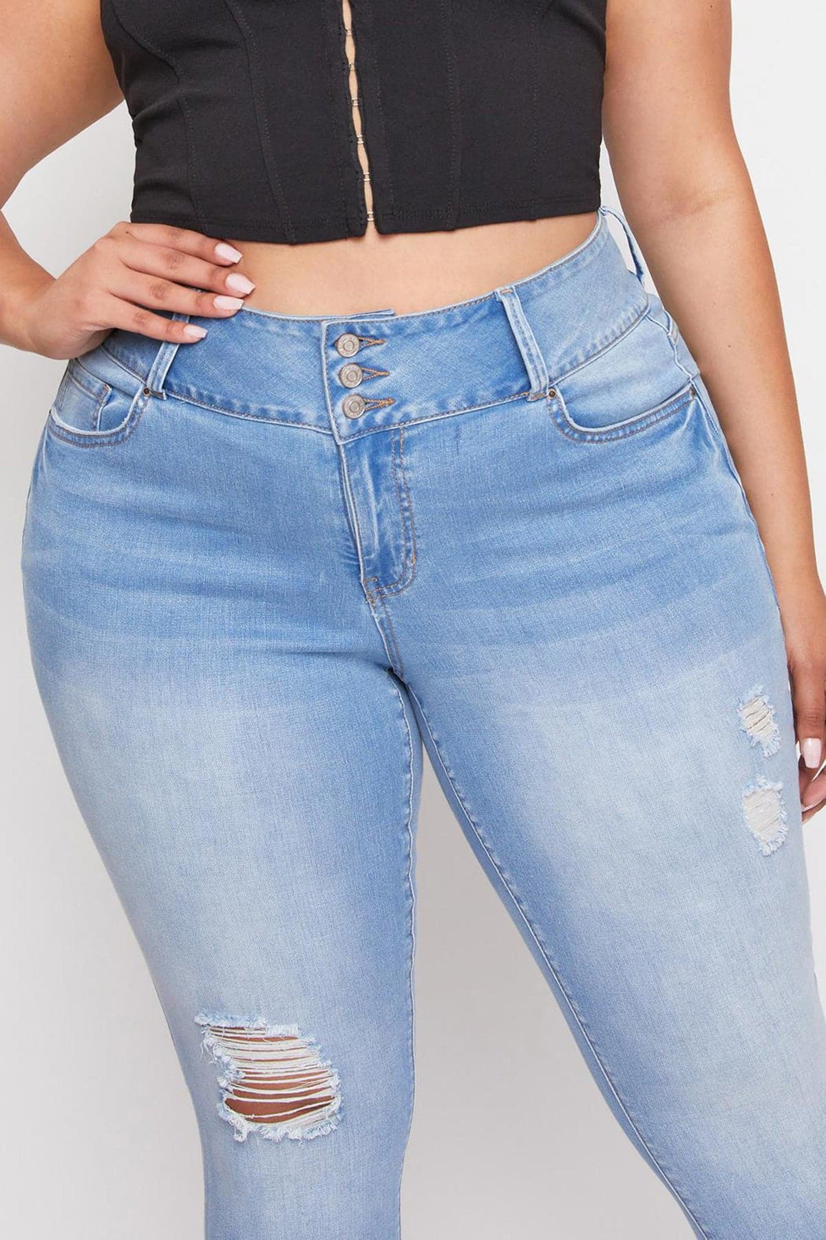 Women's Plus Essential  Skinny Jeans From YMI JEANS