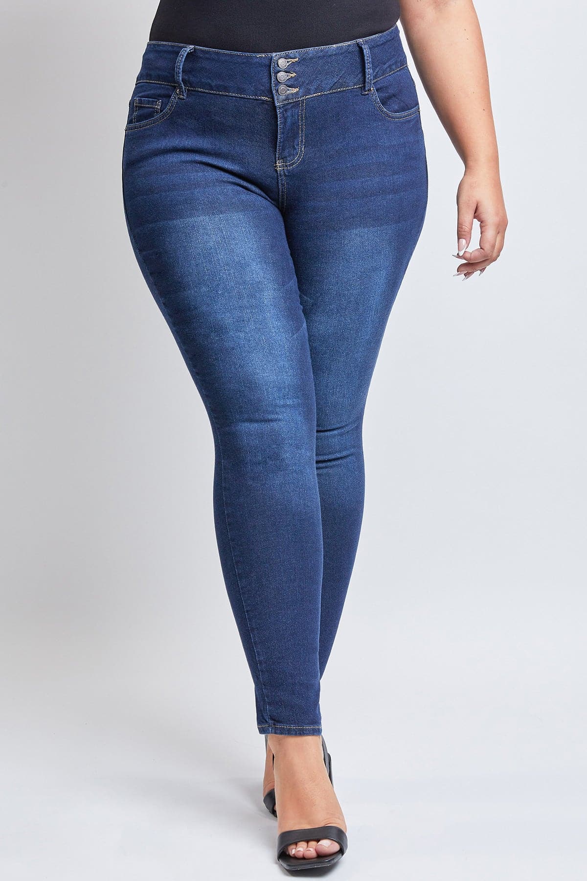 Women's Plus Essential Sustainable Skinny Jeans  From YMI JEANS