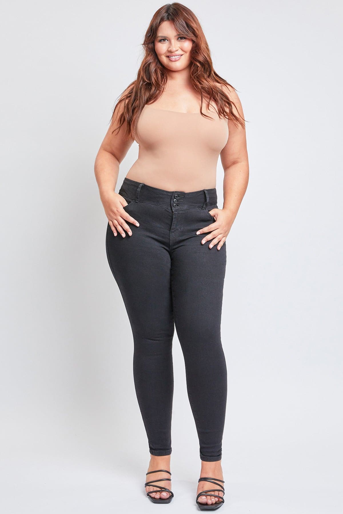 Women's Plus Essential Sustainable Skinny Jeans  From YMI JEANS
