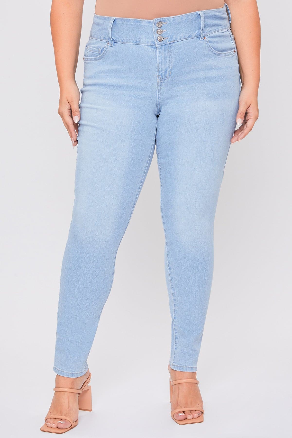 Women's Plus Essential Sustainable Skinny Jeans  From YMI JEANS