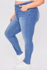 Women's Plus Essential Sustainable Skinny Jeans  From YMI JEANS