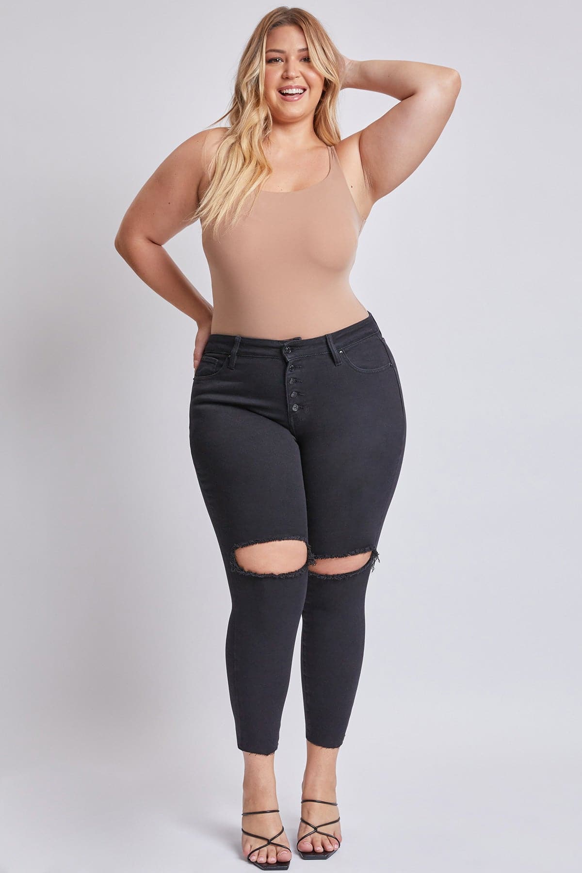Women's Plus Dream  Ankle Jeans From YMI JEANS