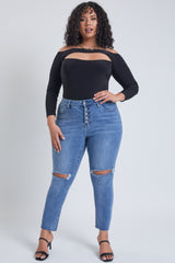 Women's Plus Dream  Ankle Jeans From YMI JEANS