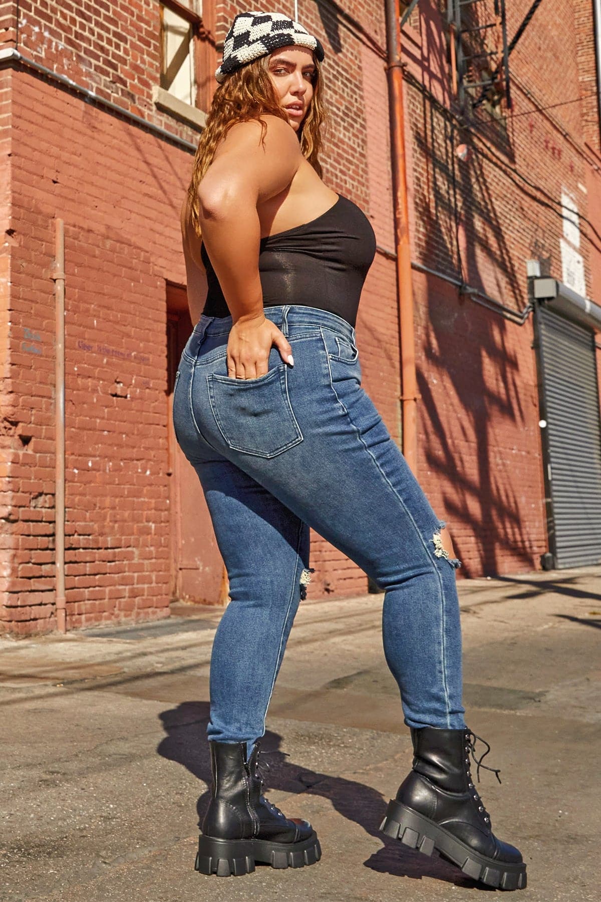Women's Plus Dream  Ankle Jeans From YMI JEANS