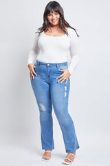 Women's Plus Size Basic Flare Jeans  From YMI JEANS