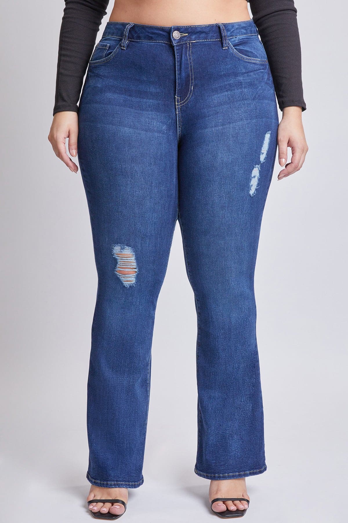 Women's Plus Size Basic Flare Jeans  From YMI JEANS