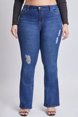 Women's Plus Size Basic Flare Jeans  From YMI JEANS