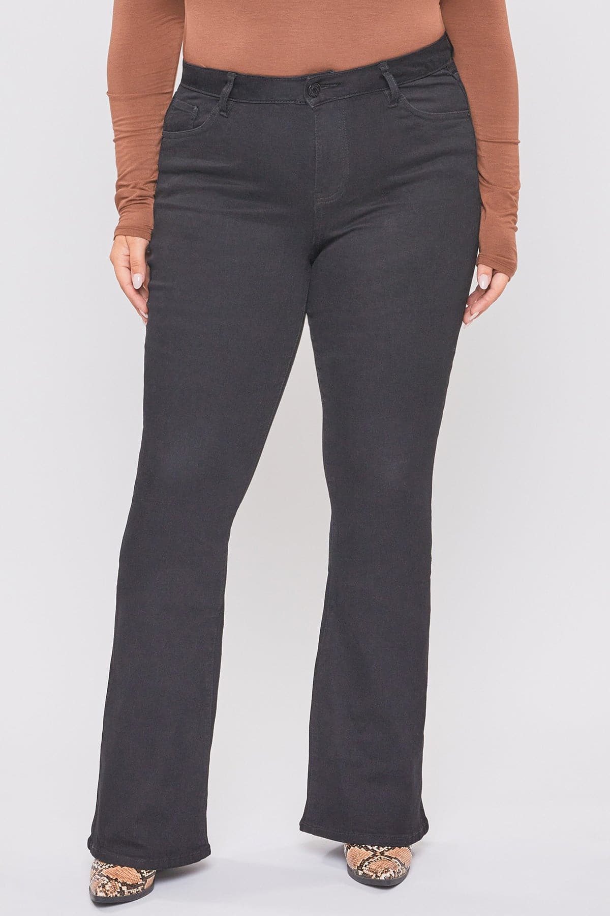Women's Plus Size Basic Flare Jeans  From YMI JEANS