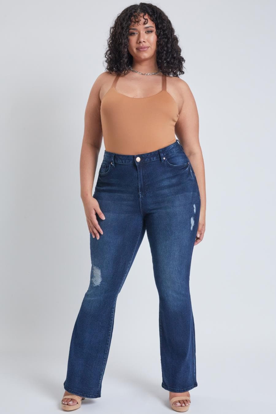 Women's Plus Size Basic Flare Jeans  From YMI JEANS