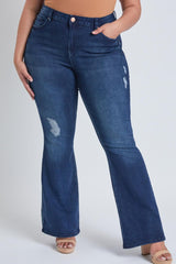 Women's Plus Size Basic Flare Jeans  From YMI JEANS