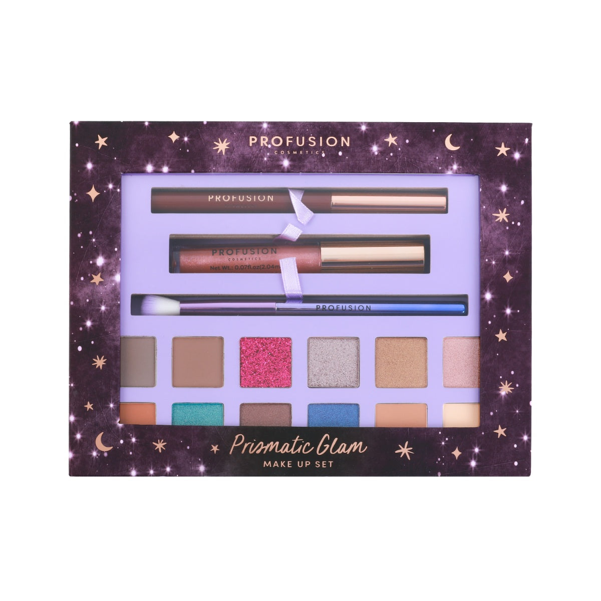 Written in the Stars | Prismatic Glam 15-pc Kit from Profusion Cosmetics