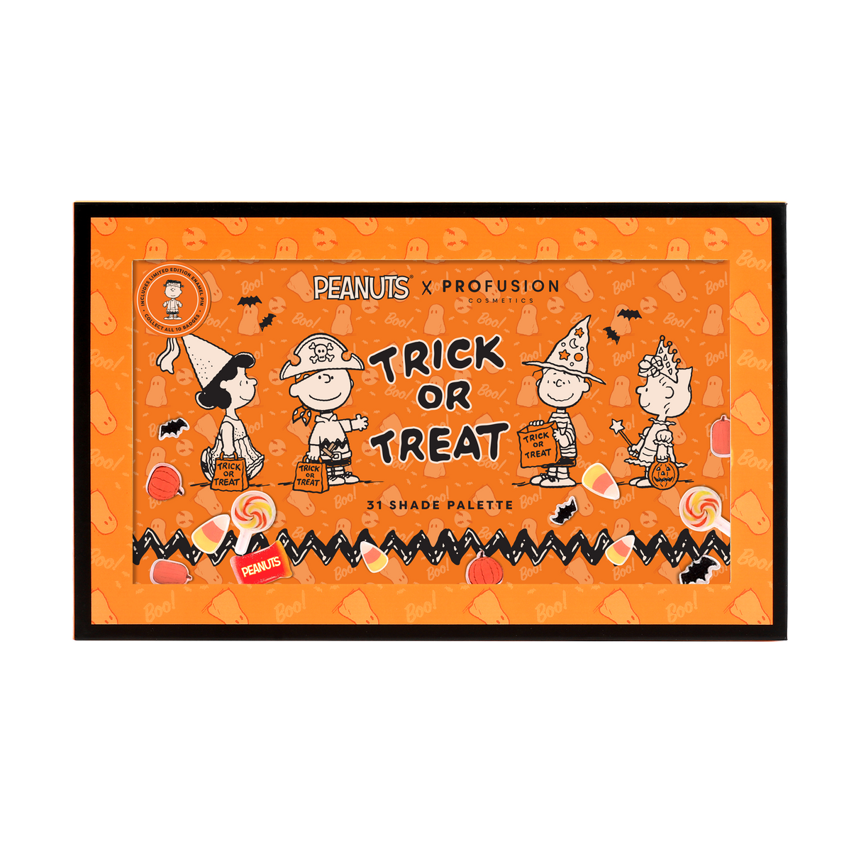 Peanuts Halloween | Trick or Treat 31 Shade Palette from Profusion Cosmetics