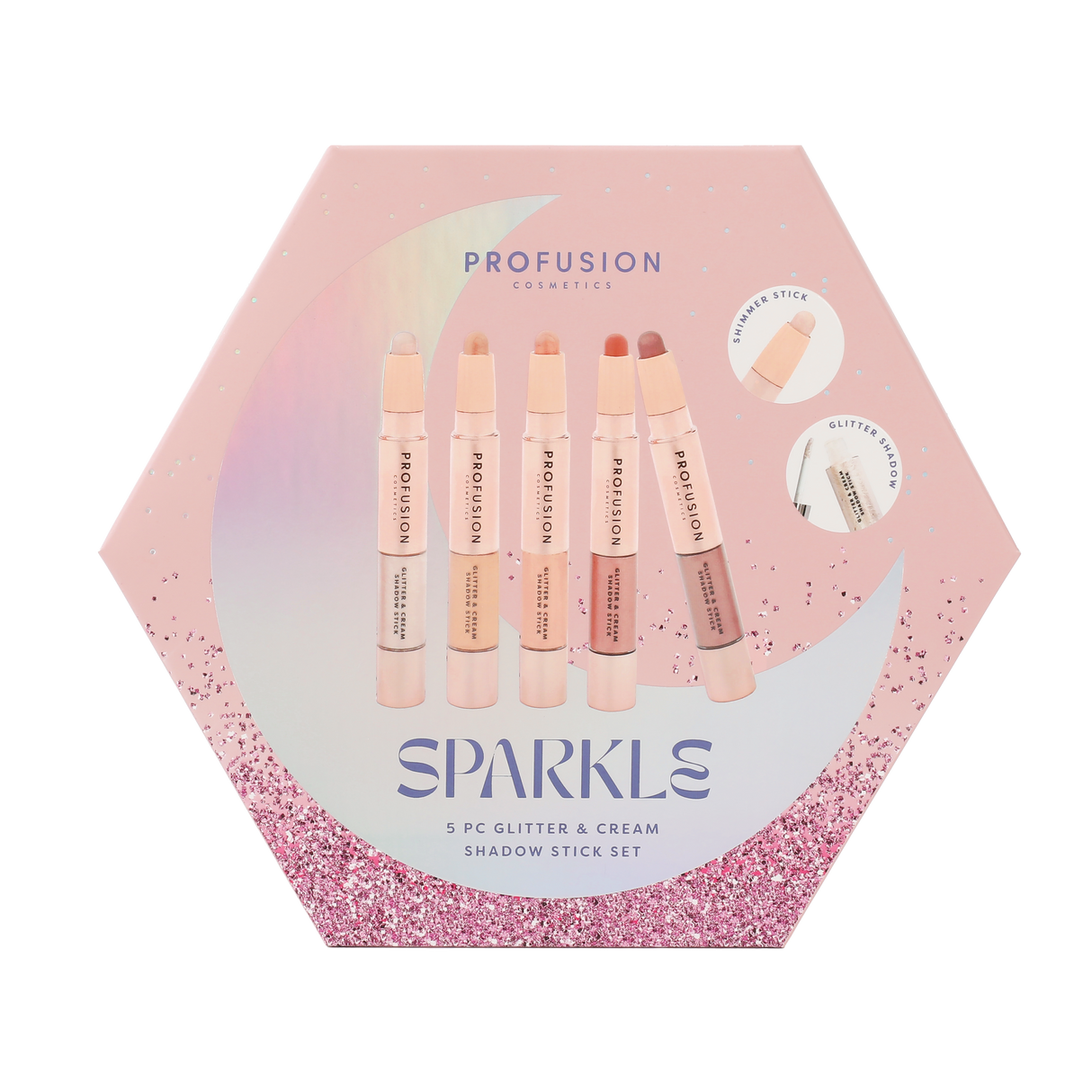 Sparkle 5 PC Cream Shadow Set from Profusion Cosmetics