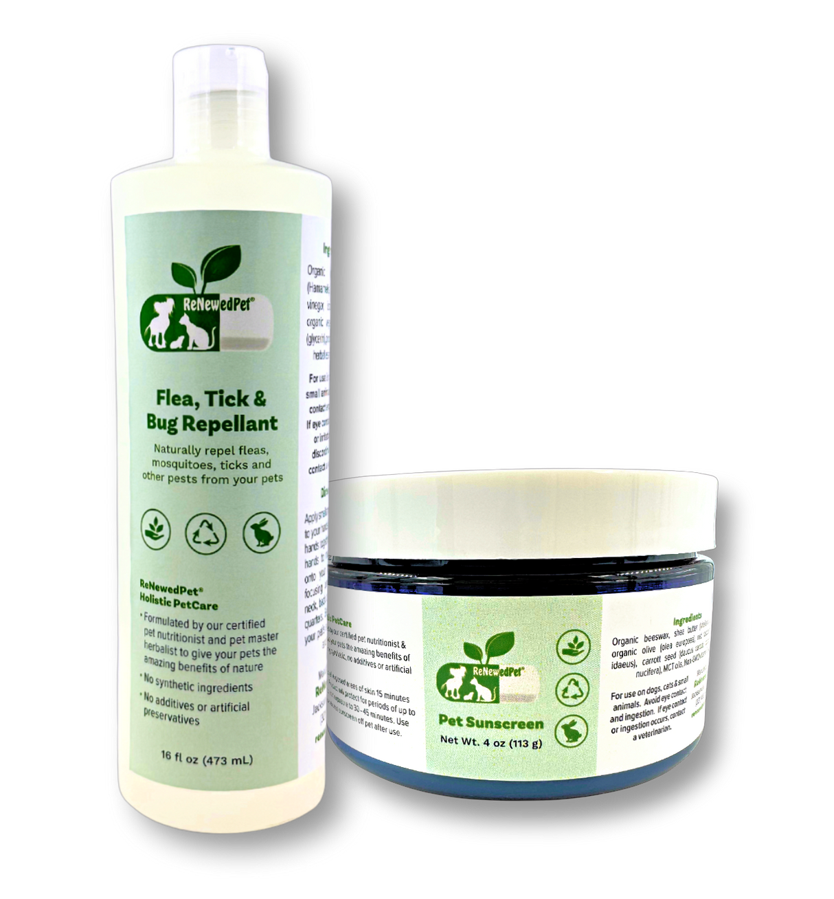 OUTDOOR SAFETY KIT/ Sunscreen & Flea/Tick/Bug Repellent from ReNewedPet