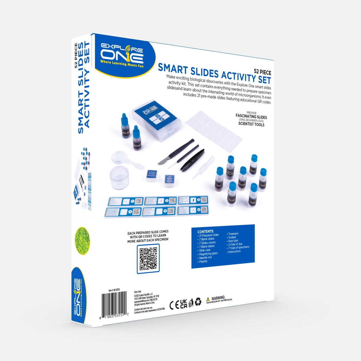 Explore One 52 Piece Smart Slides Activity Set from Explore Scientific