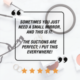 E-Z Grip Compact Mirror with Magnification & Suction Cups from Zadro