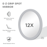 E-Z Grip Compact Mirror with Magnification & Suction Cups from Zadro