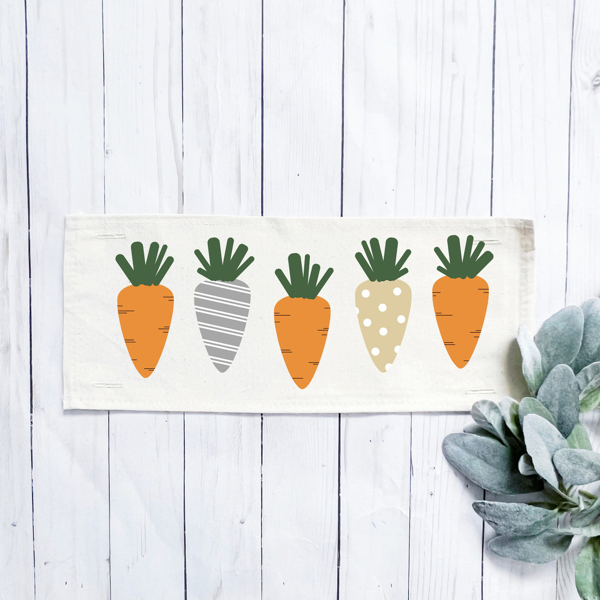 Holiday Panel: Spring, Summer, Veggies, Bunny Food, Garden; CARROT PATCH From PillowPanels