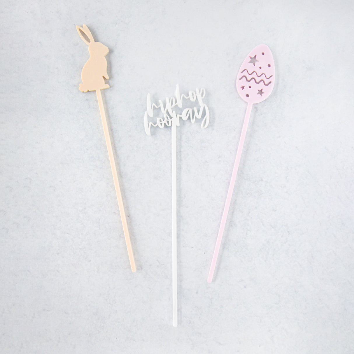 Easter Party Drink Stirrers, Set of 12 from The Cotton & Canvas Co.