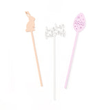 Easter Party Drink Stirrers, Set of 12 from The Cotton & Canvas Co.