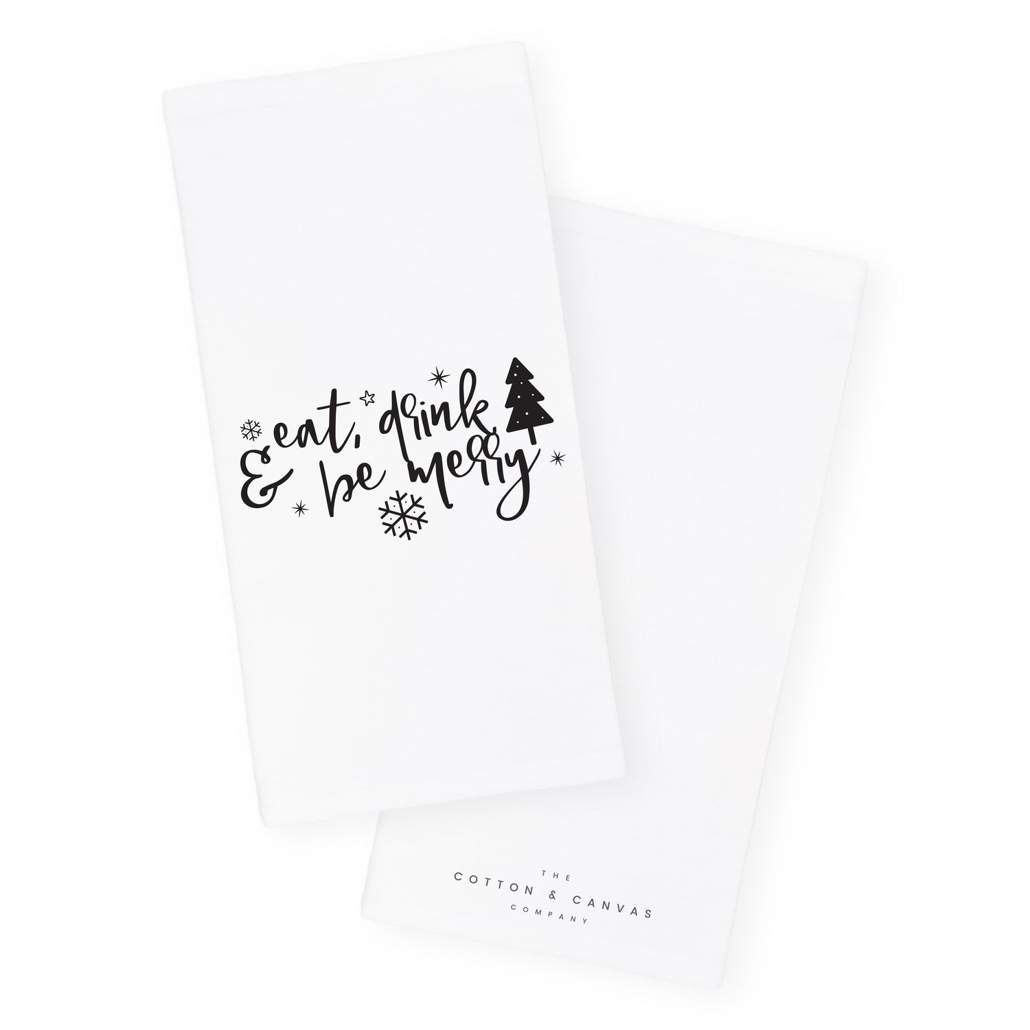 Eat, Drink and Be Merry Christmas Kitchen Tea Towel