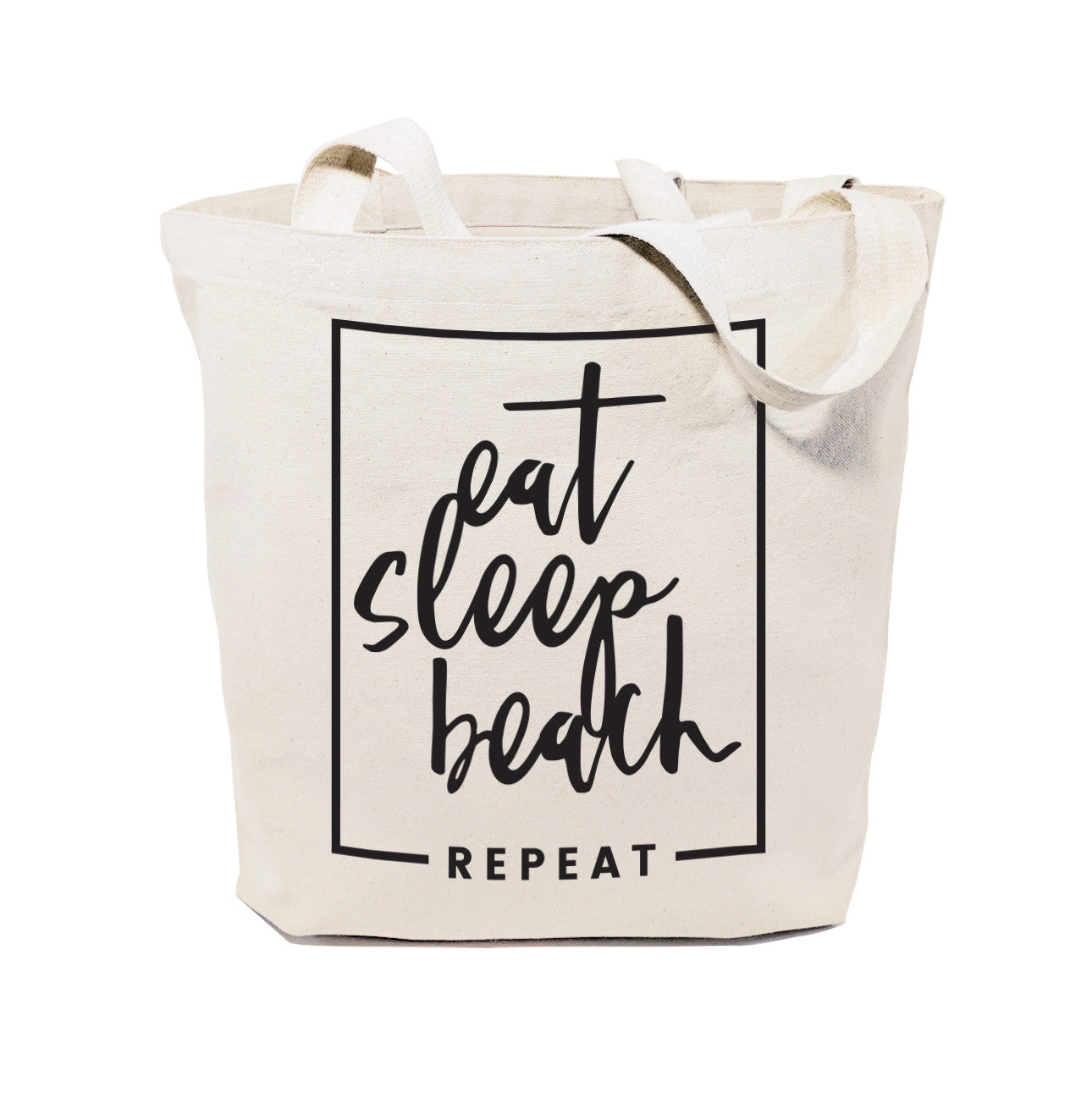 Eat, Sleep, Beach, Repeat Cotton Canvas Tote Bag from The Cotton & Canvas Co.