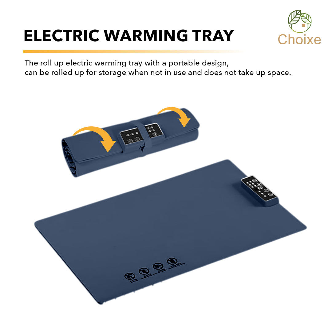 Electric Food Warmer Mat -Portable and Flexible. from Choixe