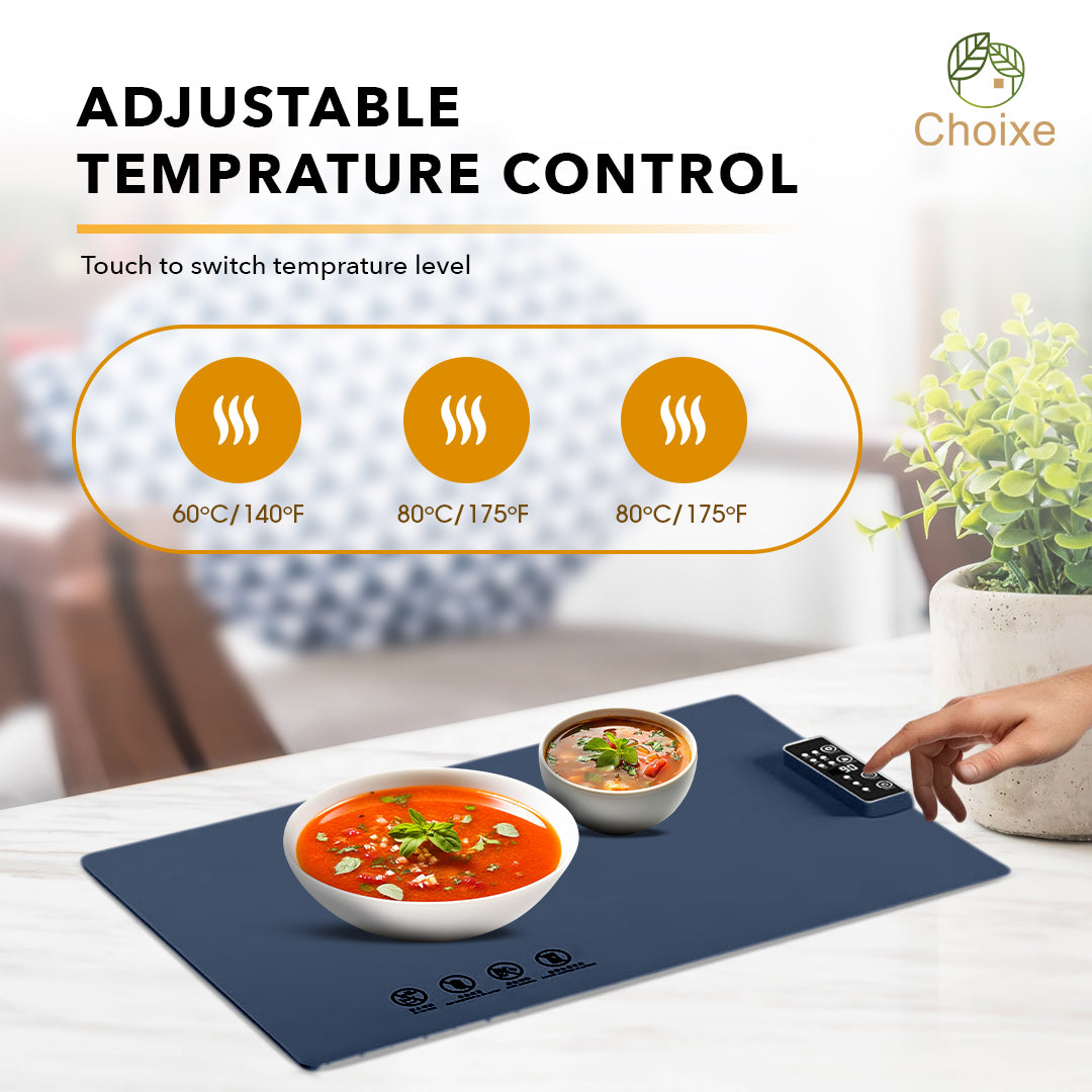 Electric Food Warmer Mat -Portable and Flexible. from Choixe