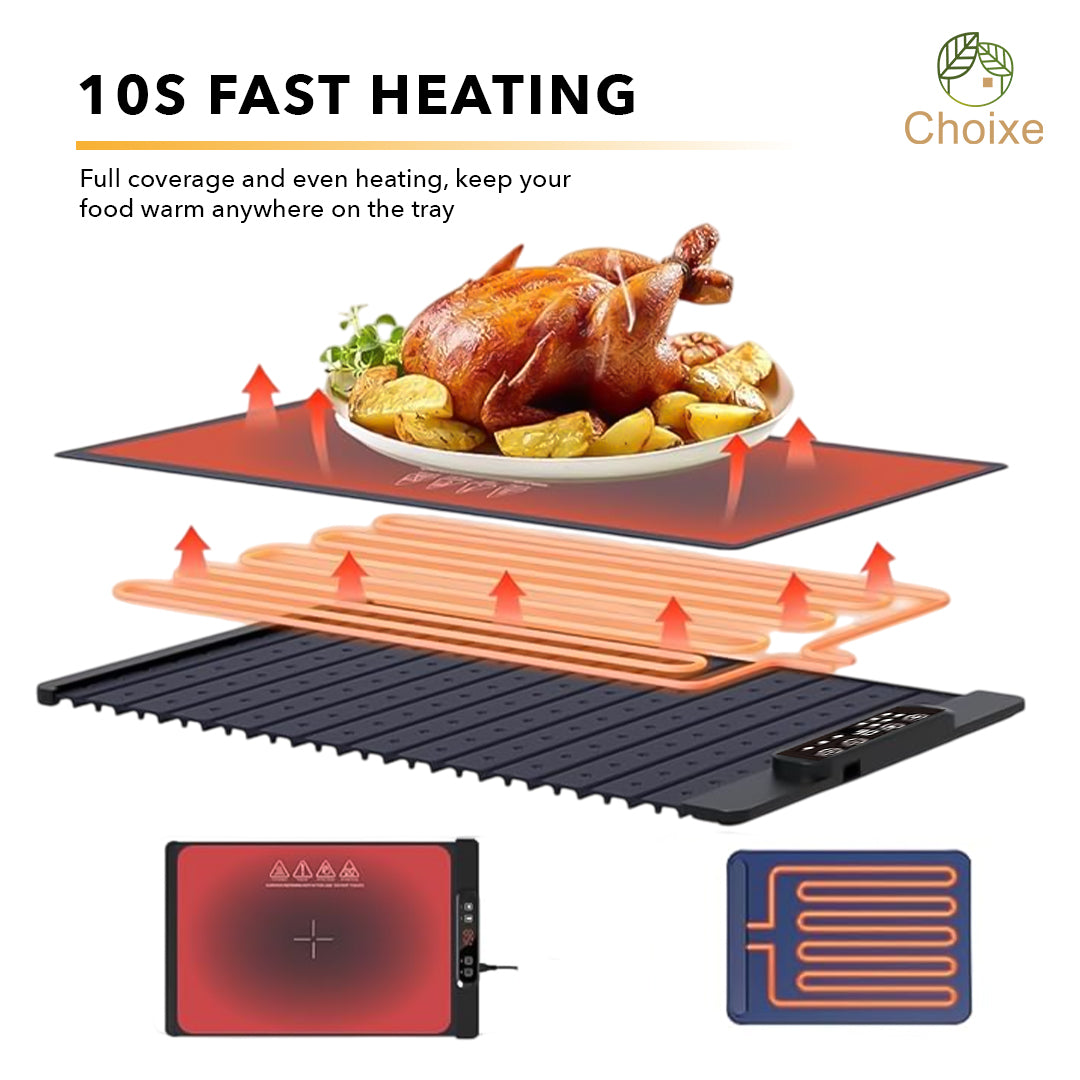 Electric Food Warmer Mat -Portable and Flexible. from Choixe