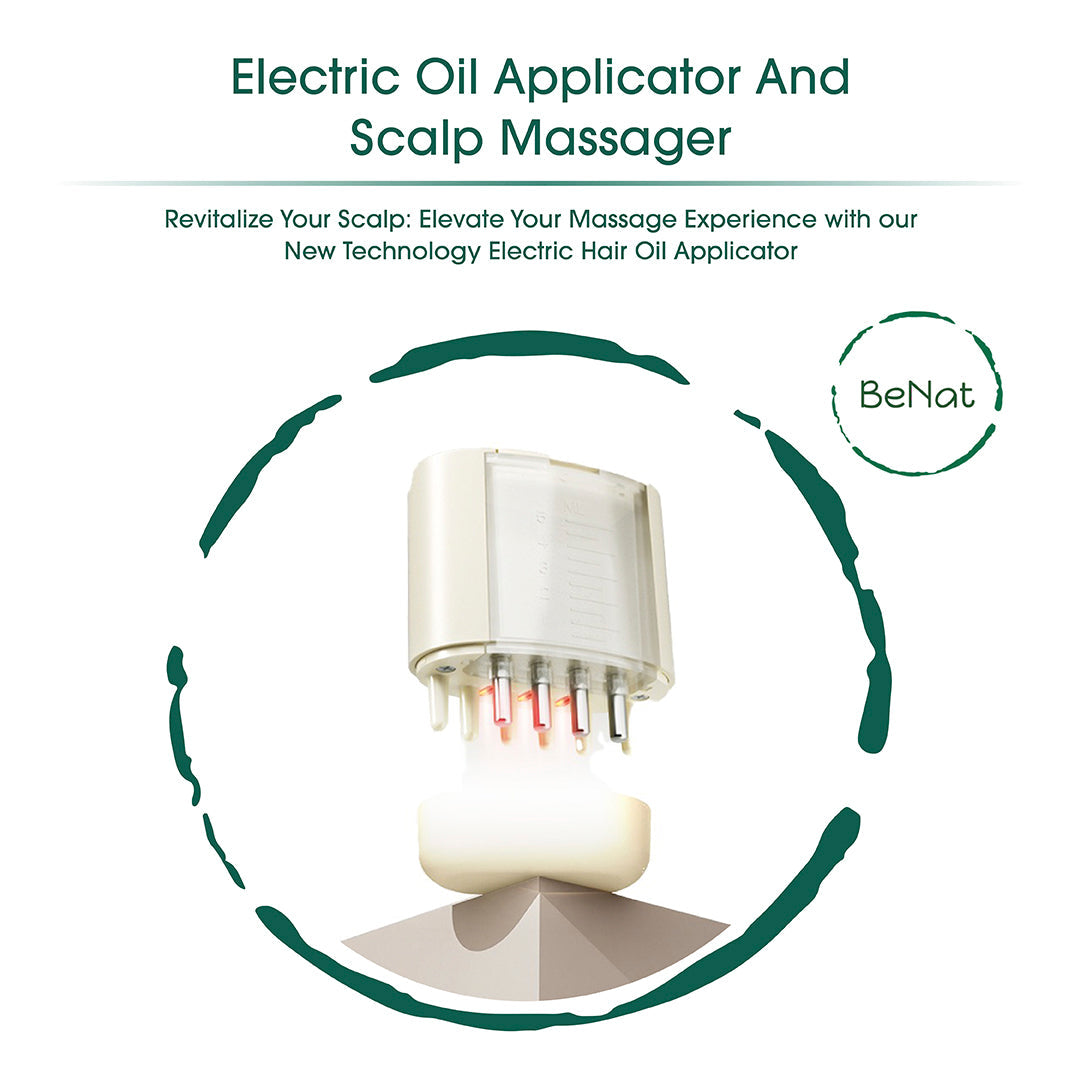 Electric Oil Applicator and Vibration Scalp Massager 2 in 1 from BeNat