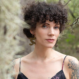 Shimmery Bat Hoops from LE CHIC MIAMI