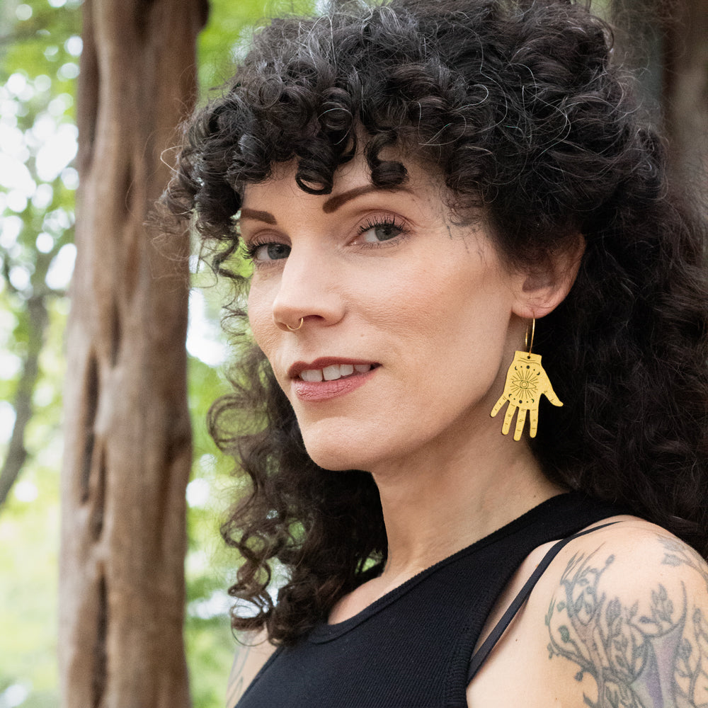 Tarot Hand Hoops from LE CHIC MIAMI