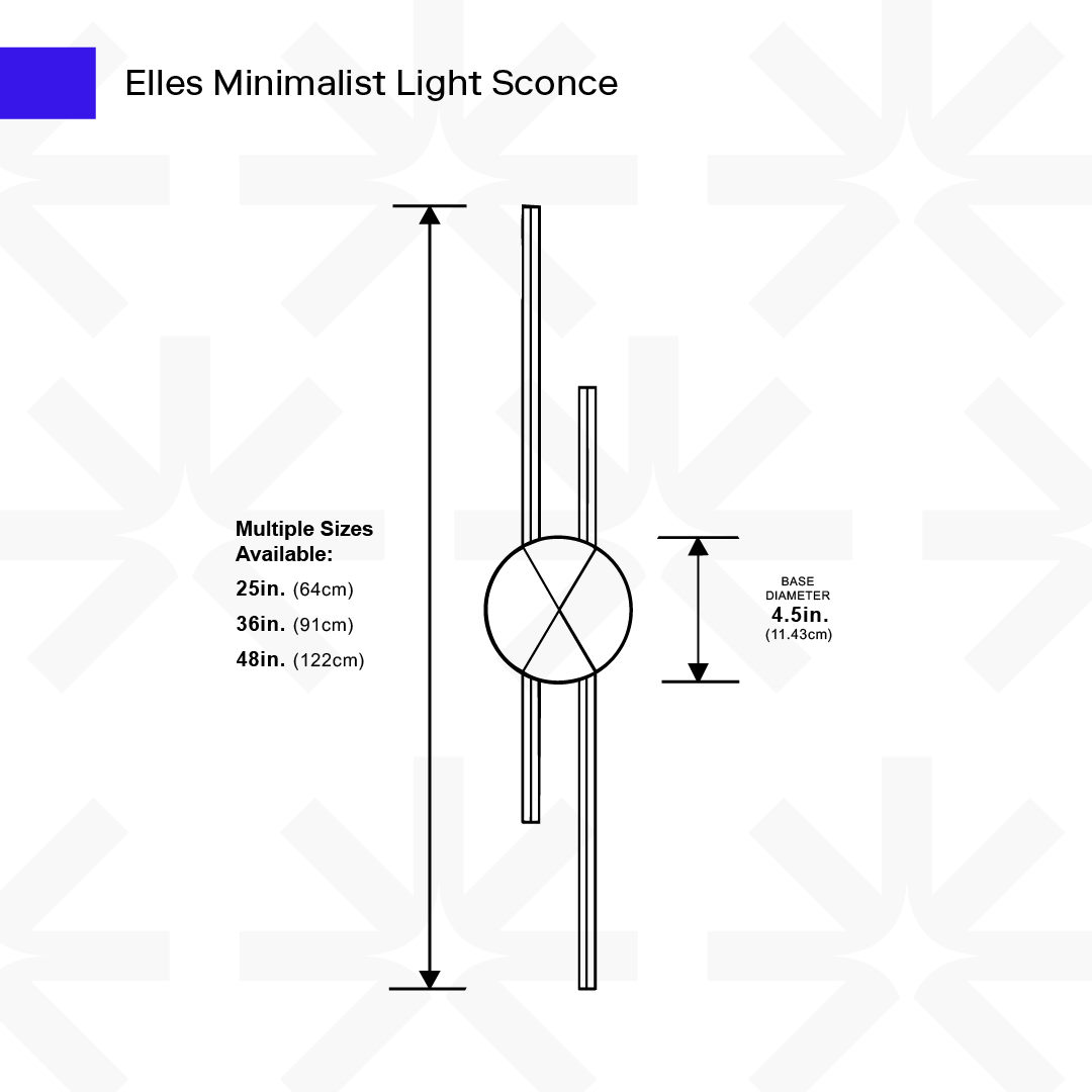 Elles Minimalist Sconce from Ozarké