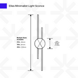 Elles Minimalist Sconce from Ozarké