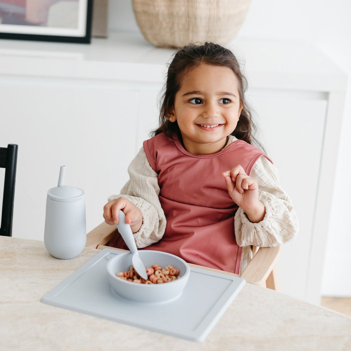 Solid Blush Minimalist Bapron from BapronBaby