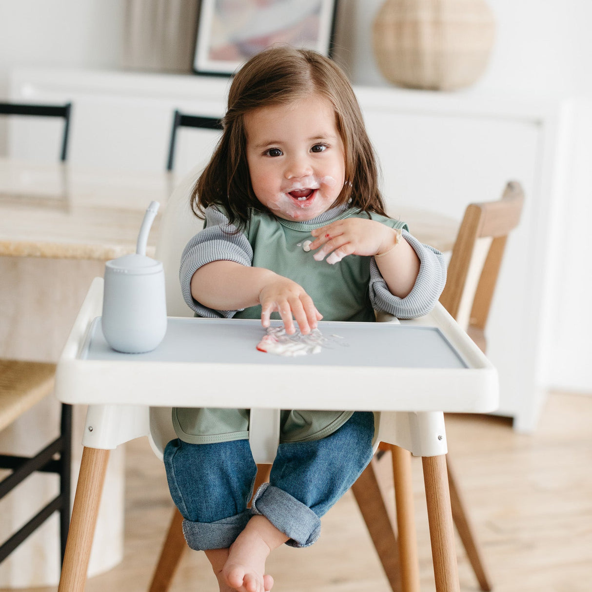 Solid Sage Minimalist Bapron from BapronBaby